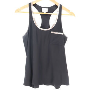 Parker Silk Black Racerback Tank Top Womens Indie Sleaze Retro Snakeskin Size XS